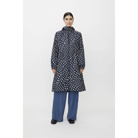 Masai Clothing MaTrina Print Raincoat - Blue