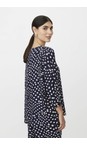 Masai Clothing Navy Blazer MaBecca Navy Blazer Print Top  