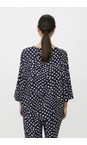 Masai Clothing Navy Blazer MaBecca Navy Blazer Print Top  