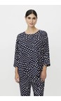 Masai Clothing Navy Blazer MaBecca Navy Blazer Print Top  