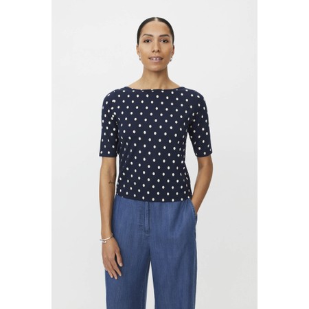 Masai Clothing MaBavessa Print Top - Blue