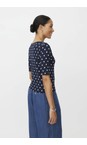 Masai Clothing Navy Blazer MaBavessa Print Top  