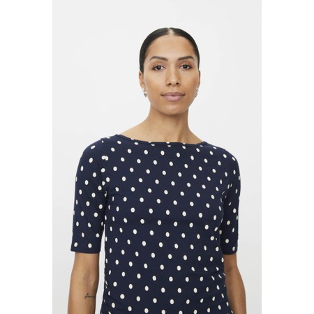 Masai Clothing MaBavessa Print Top - Blue