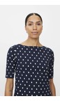 Masai Clothing Navy Blazer MaBavessa Print Top  