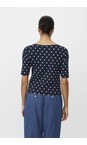 Masai Clothing Navy Blazer MaBavessa Print Top  
