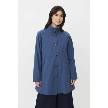 Masai Clothing MaTeresa Ensign Blue Light Parka Coat - Blue