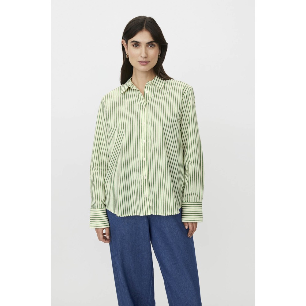 Masai Clothing MaIryelle Mint Green Stripe Shirt Mint Green