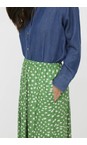 Masai Clothing Mint Green MaSiffan Mint Green Print Skirt  