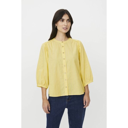 Masai Clothing MaIthara Stripe Shirt - Yellow