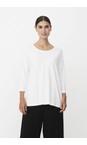 Masai Clothing White  MaCecille Solid Jersey Top  
