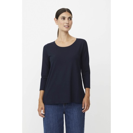 Masai Clothing MaCecille Solid Jersey Top - Blue