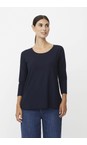 Masai Clothing Navy MaCecille Solid Jersey Top  