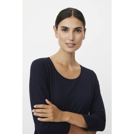 Masai Clothing MaCecille Solid Jersey Top - Blue