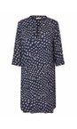 Masai Clothing Navy Blazer MaNokolo Print Dress  