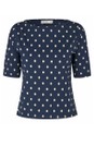 Masai Clothing Navy Blazer MaBavessa Print Top  