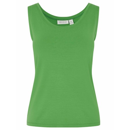Masai Clothing MaEls Mint Green Basic Jersey Vest Top - Green