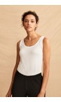 Masai Clothing Cream MaEls Cream Basic Jersey Vest Top  