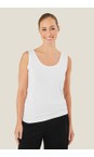 Masai Clothing White  MaEls White Basic Jersey Vest Top  