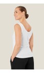 Masai Clothing White  MaEls White Basic Jersey Vest Top  