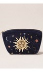 Elizabeth Scarlett Celestial Navy Celestial Navy Velvet Coin Purse  