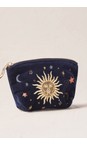 Elizabeth Scarlett Celestial Navy Celestial Navy Velvet Coin Purse  