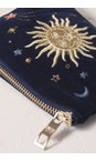 Elizabeth Scarlett Celestial Navy Celestial Navy Velvet Coin Purse  