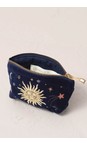 Elizabeth Scarlett Celestial Navy Celestial Navy Velvet Coin Purse  