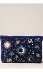 Elizabeth Scarlett Boho Mysticism Navy Boho Mysticism Navy Everyday Velvet Pouch  