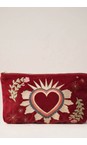 Elizabeth Scarlett Enchanted Heart Rouge Enchanted Heart Everyday Velvet Pouch  