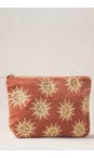 Elizabeth Scarlett Sun Goddess Rust Sun Goddess Everyday Velvet Pouch  