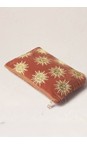 Elizabeth Scarlett Sun Goddess Rust Sun Goddess Everyday Velvet Pouch  