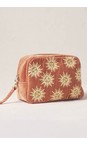 Elizabeth Scarlett Sun Goddess Rust Sun Goddess Velvet Makeup Bag  