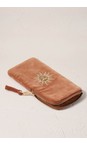 Elizabeth Scarlett Sun Goddess Rust Sun Goddess Velvet Glasses Case  