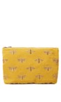 Elizabeth Scarlett Honey Bee Mustard Honey Bee Everyday Velvet Pouch  