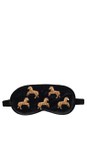 Elizabeth Scarlett Wild Horses Charcoal Wild Horses Charcoal Velvet Eye Mask  