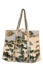 One Hundred Stars Rivers And Trees Rivers And Trees Large Velvet Tote Bag  