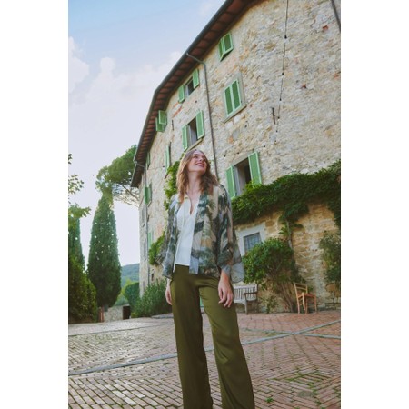 One Hundred Stars Rivers And Trees Short Kimono - Multicoloured