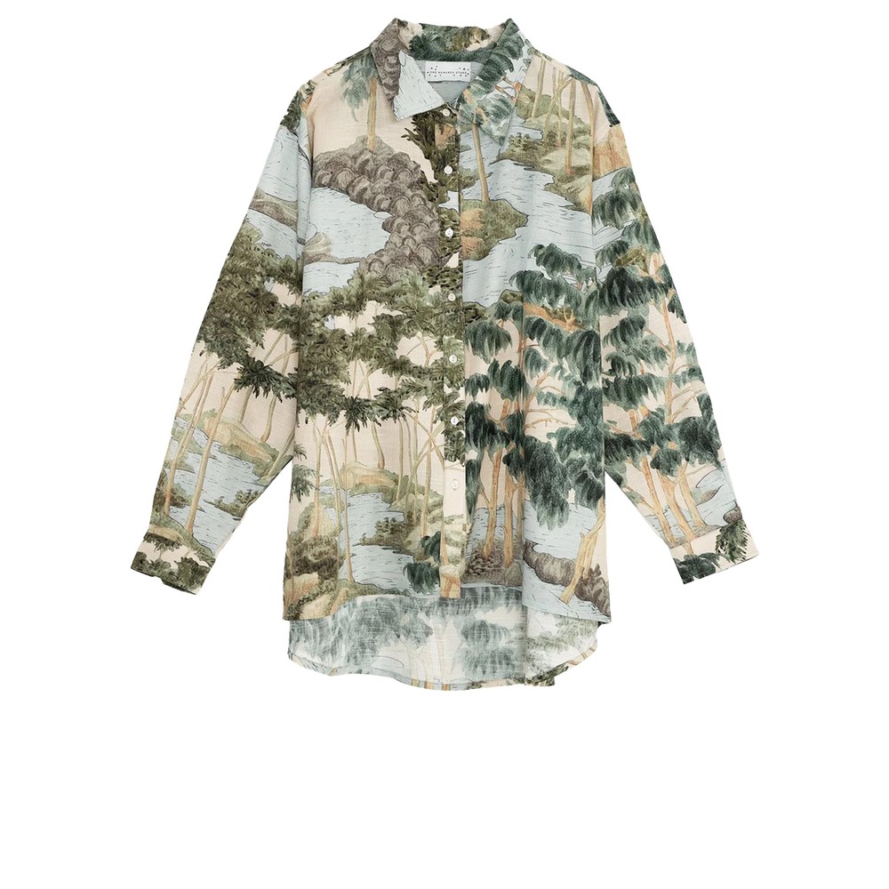 One Hundred Stars Rivers And Trees Oversized Shirt Rivers And Trees