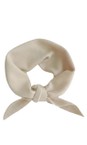 Gemini Label Accessories Beige Triangle Neck Beige Plain Wool Scarf  