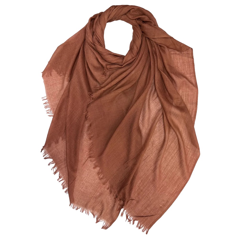 Gemini Label Accessories Cotton Modal Blend Clay Plain Scarf Clay