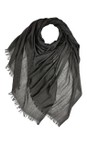Gemini Label Accessories Jet Black Cotton Modal Blend Jet Black Plain Scarf  