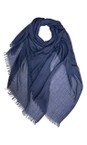 Gemini Label Accessories Navy Cotton Modal Blend Navy Plain Scarf  