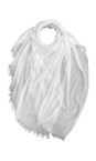 Gemini Label Accessories Pearl White Cotton Modal Blend Pearl White Plain Scarf  