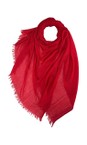 Gemini Label Accessories Scarlet Red Cotton Modal Blend Scarlet Red Plain Scarf  