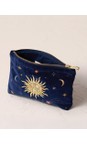 Elizabeth Scarlett Celestial Navy Celestial Navy Velvet Mini Pouch  