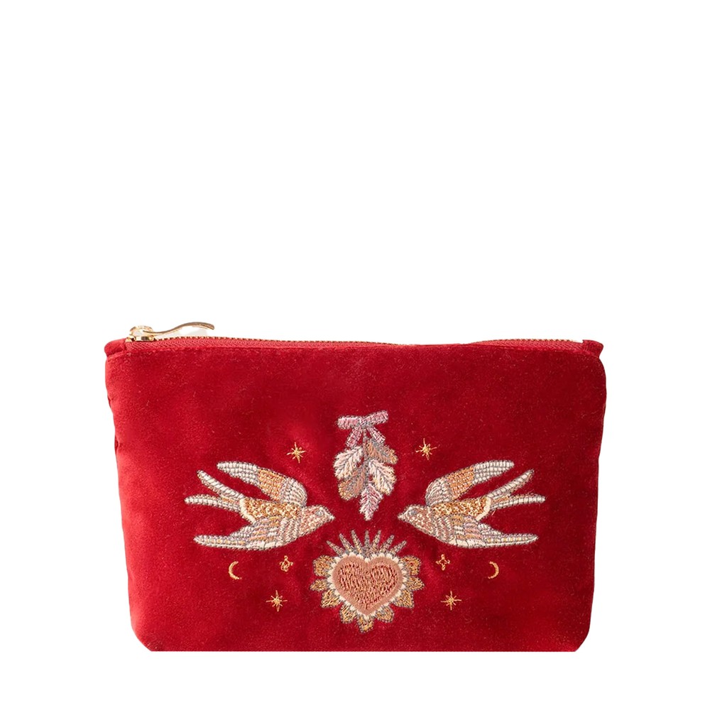 Elizabeth Scarlett Golden Trinkets Rouge Velvet Mini Pouch Golden Trinkets Rouge