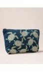 Elizabeth Scarlett Turtle Conservation Marine Navy Turtle Conservation Everyday Velvet Pouch  