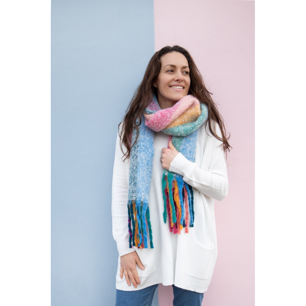 Gemini Label Accessories Multi Stripe Scarf Multi