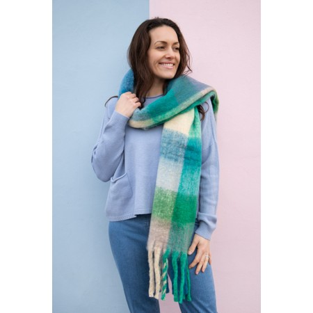 Gemini Label Accessories Tartan Scarf - Green