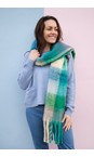 Gemini Label Accessories Green Tartan Scarf  